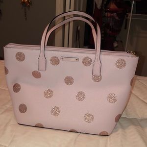 Pink polka dot Kate spade handbag!